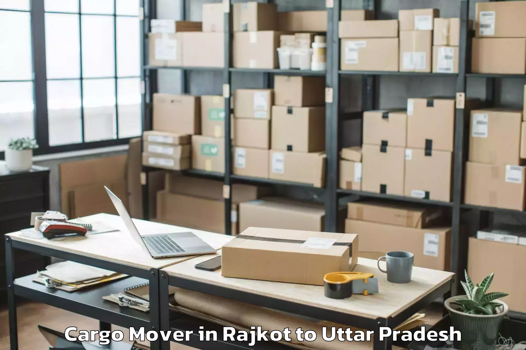 Professional Rajkot to Captainganj Cargo Mover